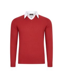 Cappuccino Italia Mock Pullover Rood | Sizes: S - XXL | MOQ: 10