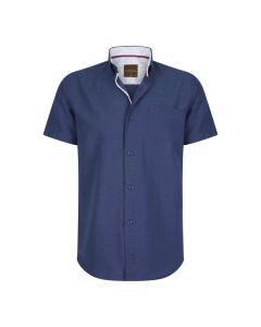 Cappuccino Italia Heren Overhemd Korte Mouw Navy | Sizes: S - L | MOQ: 10