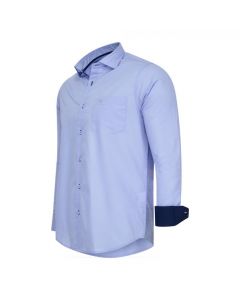 Cappuccino Italia Stretch Overhemd Milano Lichtblauw | Sizes: S - XXL | MOQ: 10