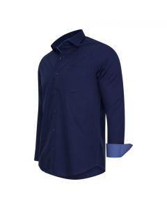 Cappuccino Italia Stretch Overhemd Milano Navy | Sizes: S - XXL | MOQ: 10