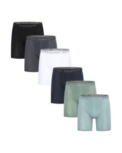 Mario Russo 6-Pack Long Fit Boxers Zwart | Sizes: M - XXL | MOQ: 10